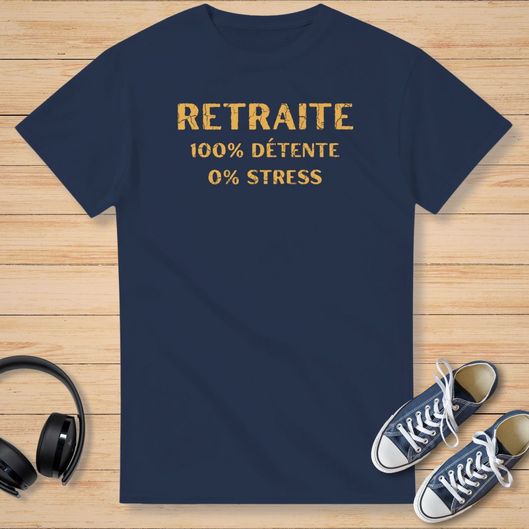 0% Stress T-Shirt Marine