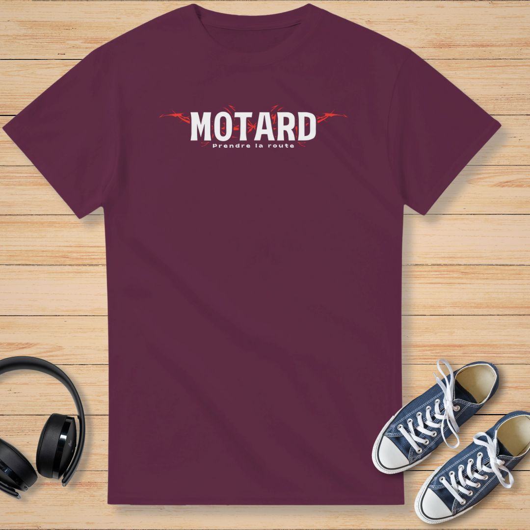 Prendre la Route T-Shirt Bordeaux