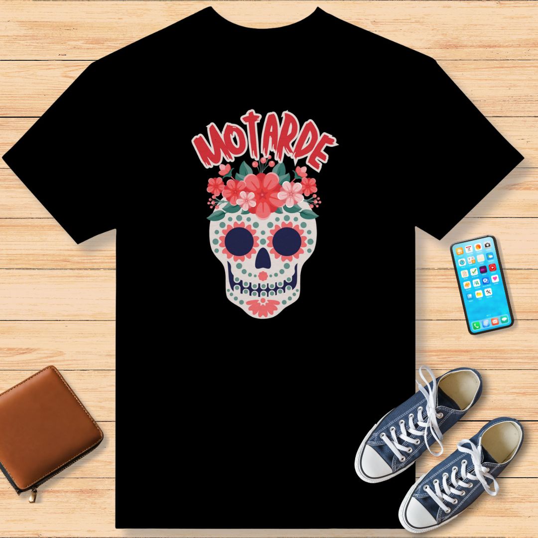 Biker Sugar Skull T-Shirt