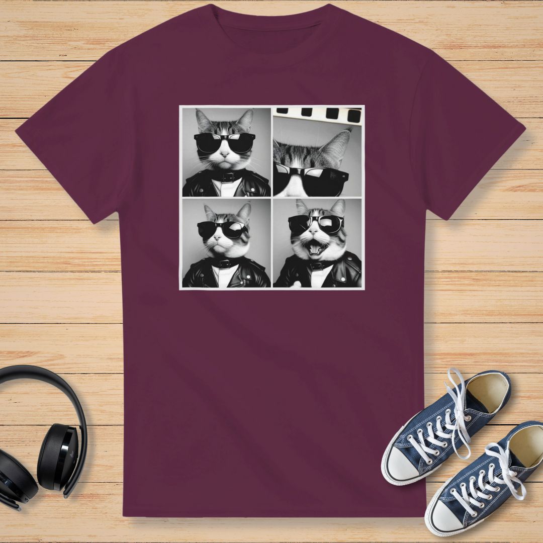 Cabine Photo II T-Shirt Bordeaux