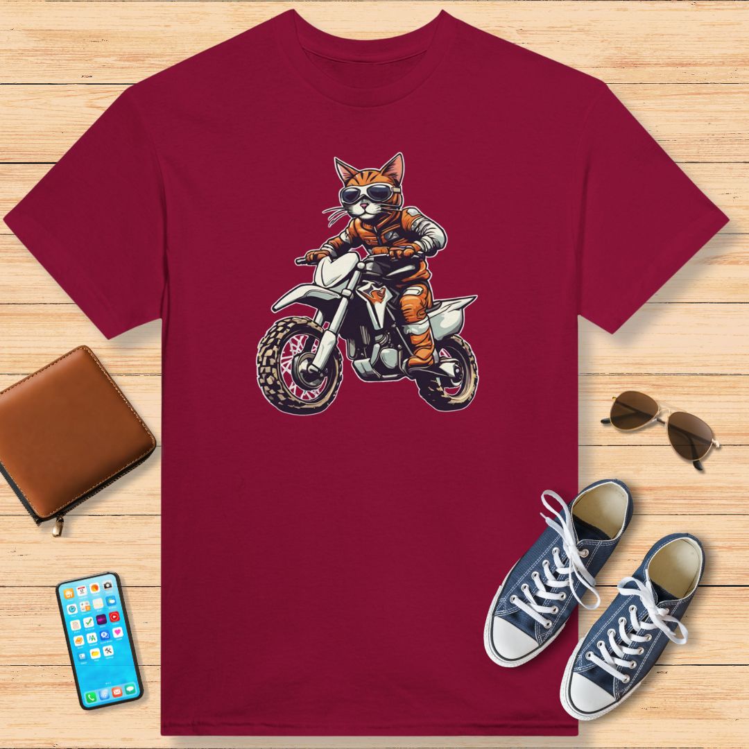 Motocross Chat Orange T-Shirt