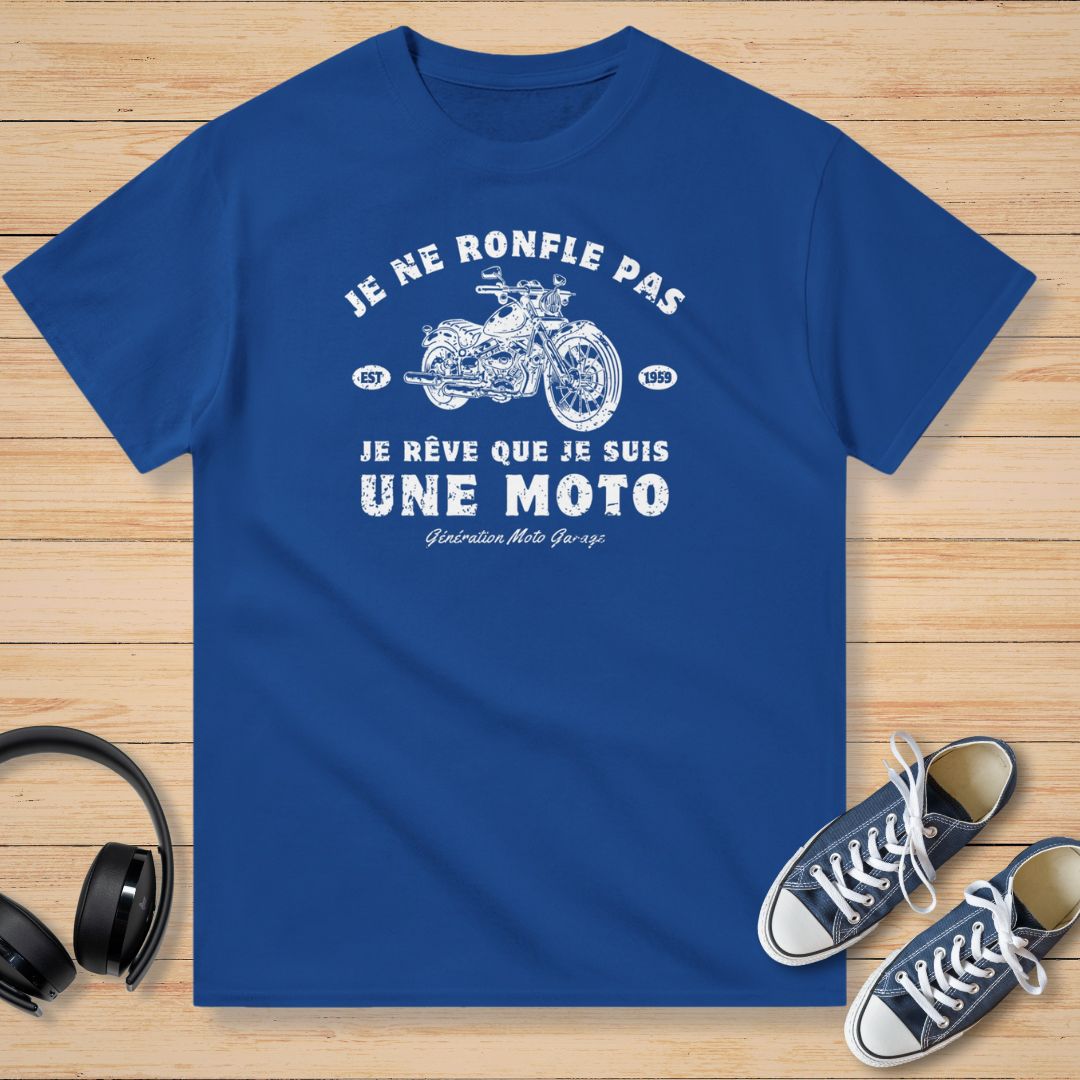 Je Ne Ronfle Pas T-Shirt Royal