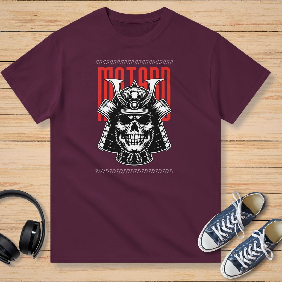 Motard Samouraï T-Shirt Bordeaux