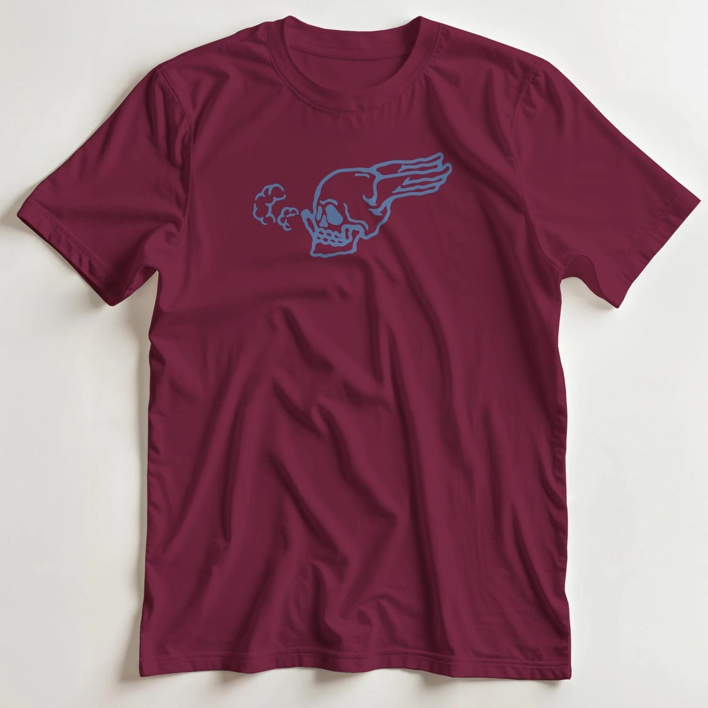 T-shirt en coupe unisexe et 100% coton en Bordeaux imprimé avec un design Smoking T-Shirt .