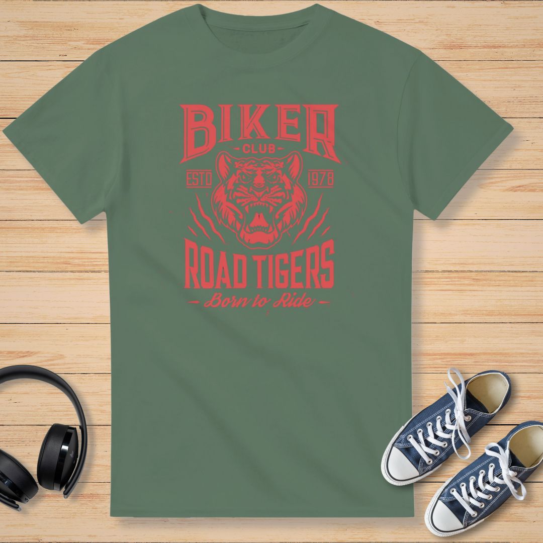 Road Tigers T-Shirt Vert militaire