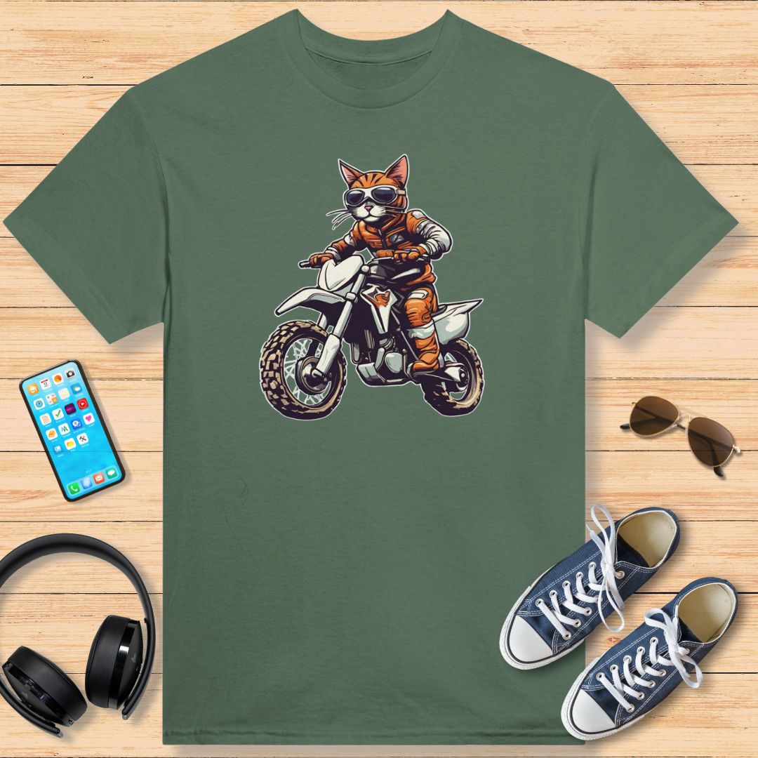 Motocross Chat Orange T-Shirt