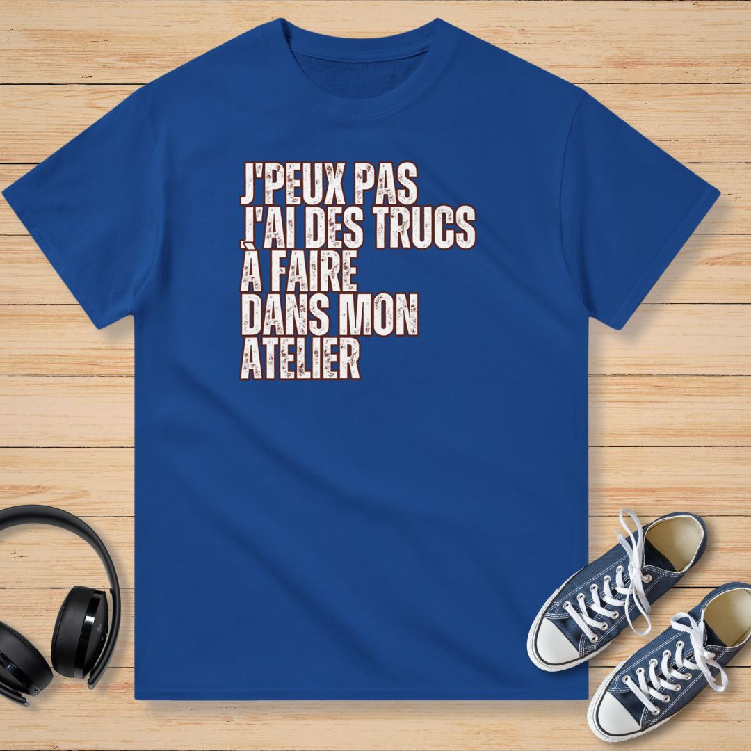 J'Peux Pas Mon Atelier T-Shirt Royal