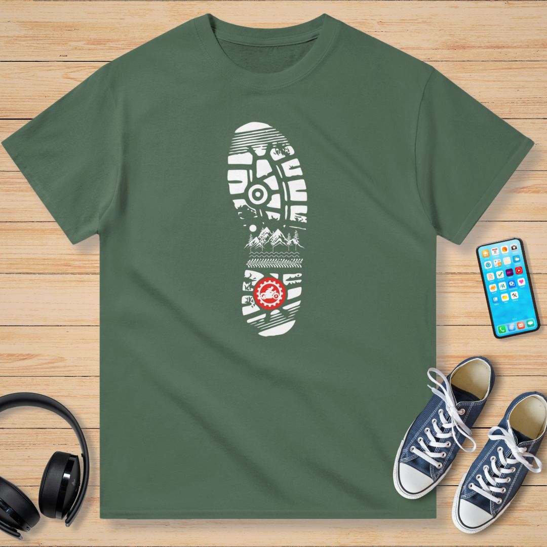 Motorcycle Footprint T-Shirt