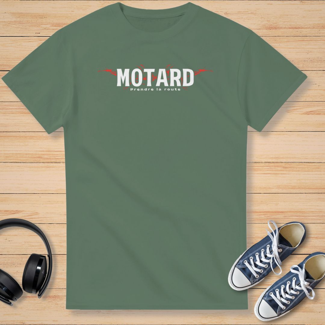 Prendre la Route T-Shirt Vert militaire