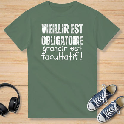 Facultatif T-Shirt Vert militaire