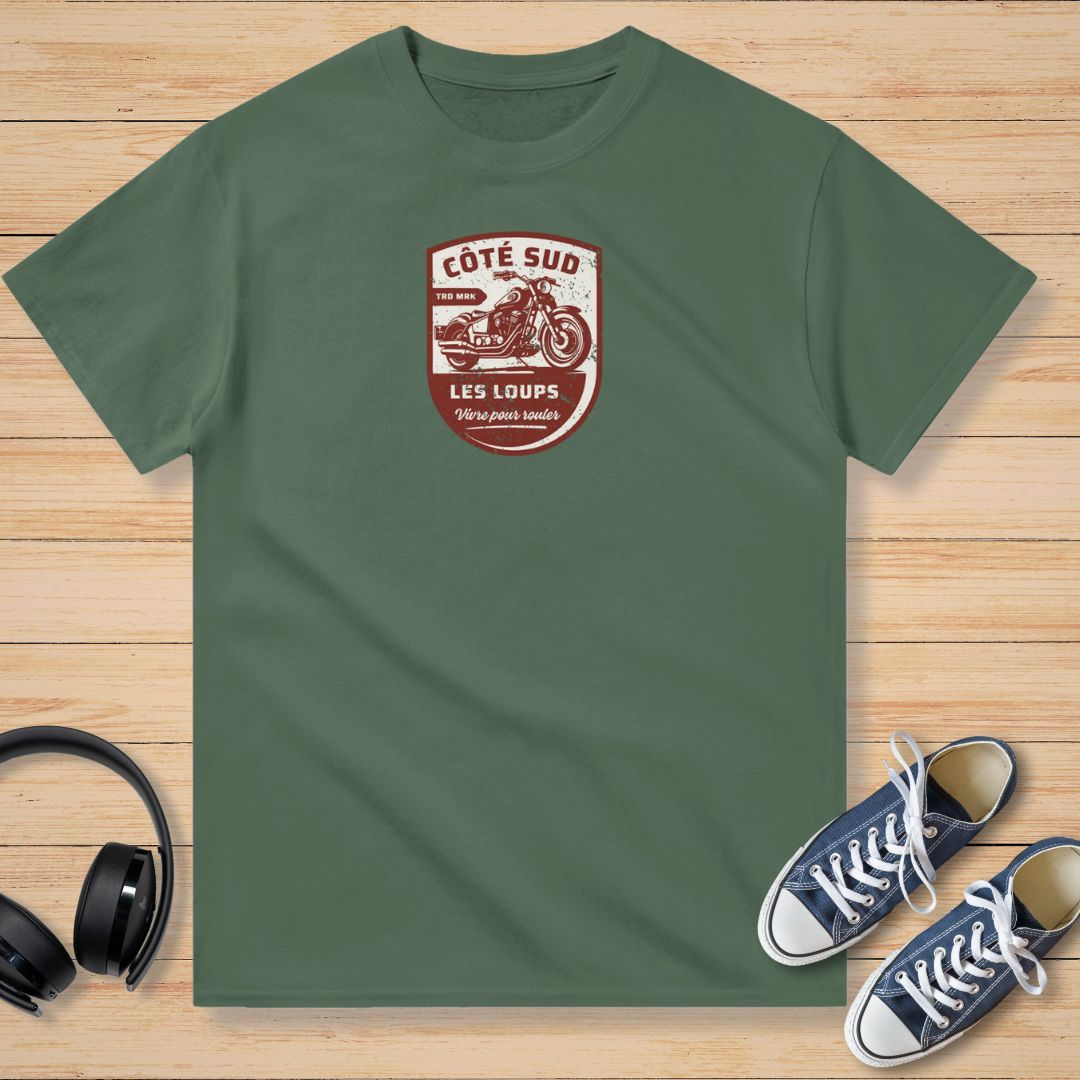 Côté Sud Les Loups T-Shirt Vert militaire