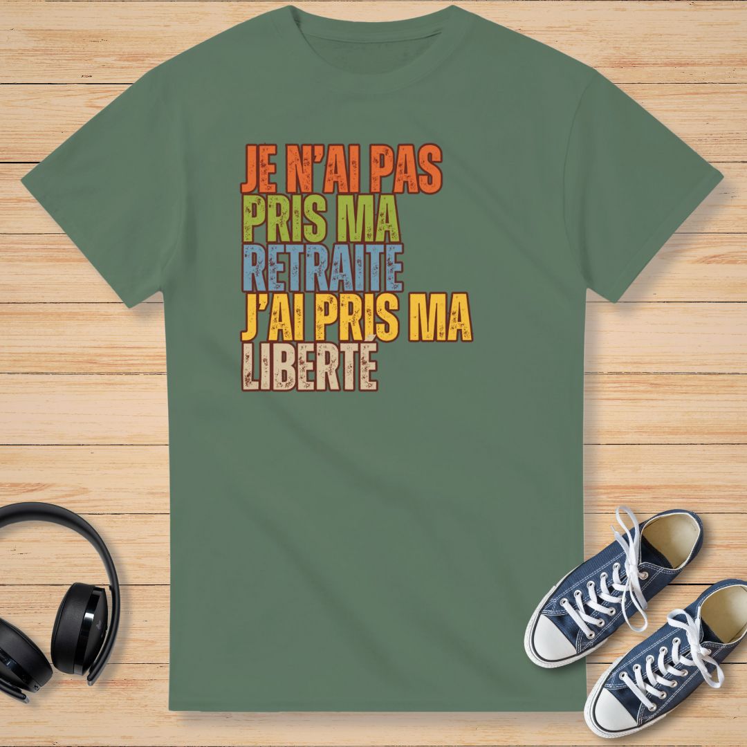 Ma Liberté T-Shirt Vert militaire