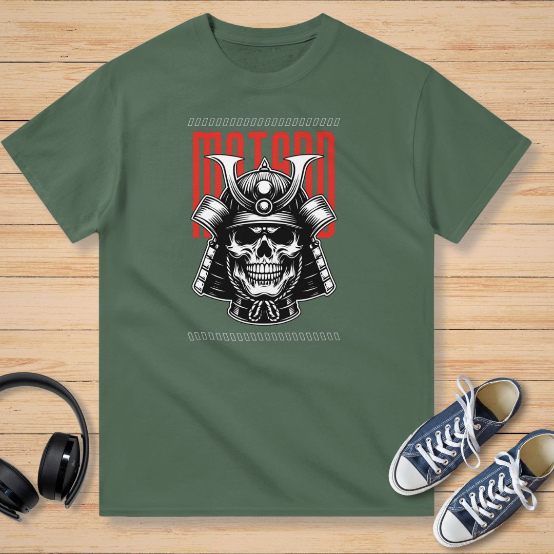 Motard Samouraï T-Shirt Vert militaire