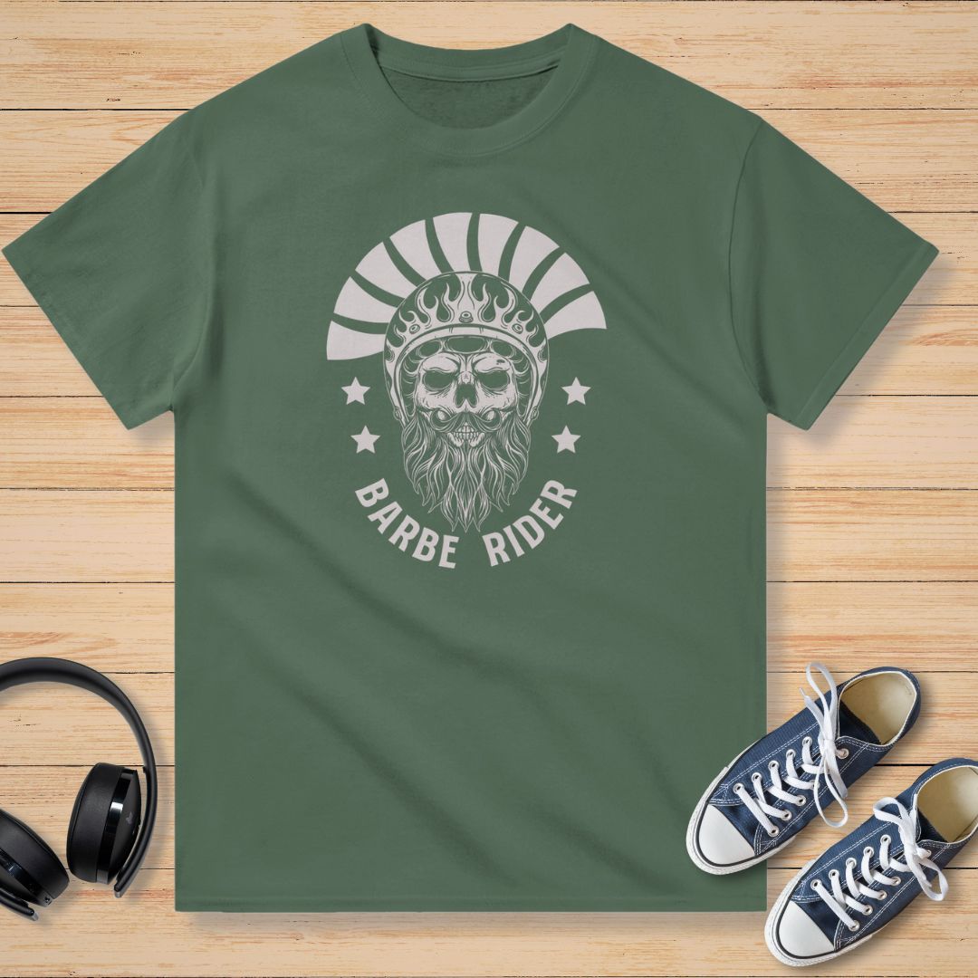 Barbe Rider T-Shirt Vert militaire