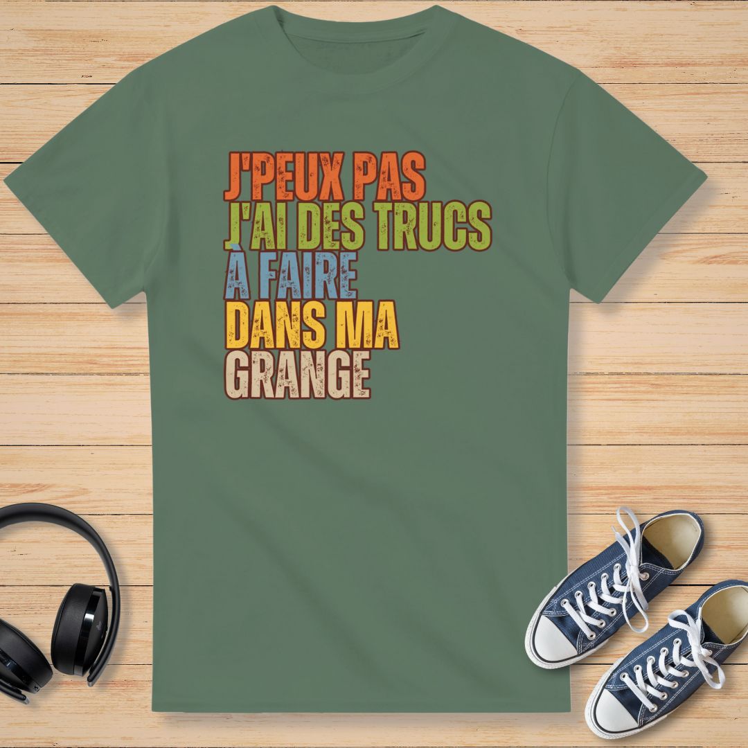 J'Peux Pas Grange T-Shirt Vert militaire