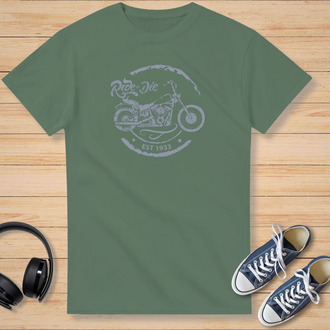 Ride 1933 T-Shirt Vert militaire