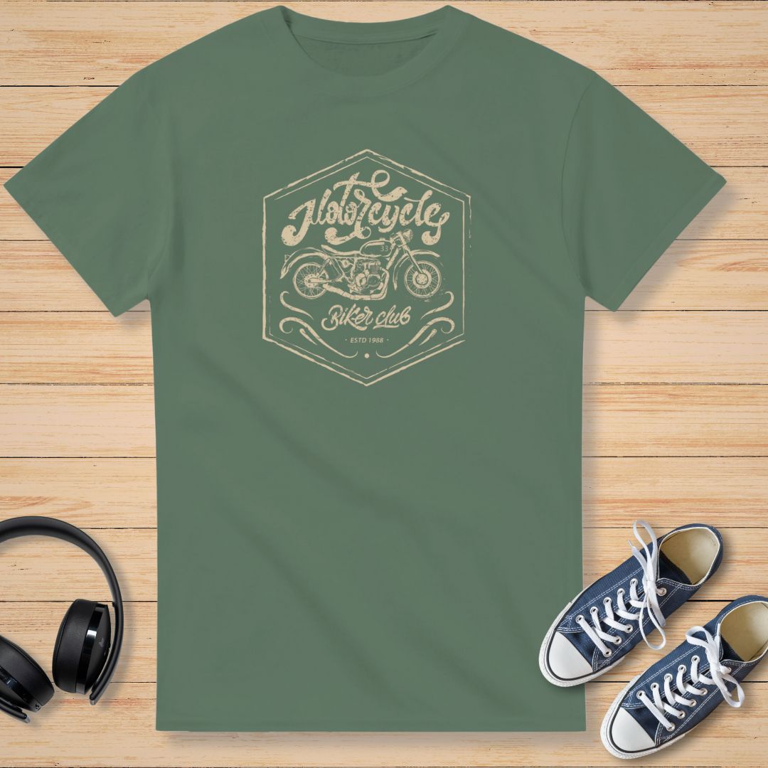 Biker Club 33 T-Shirt Vert militaire