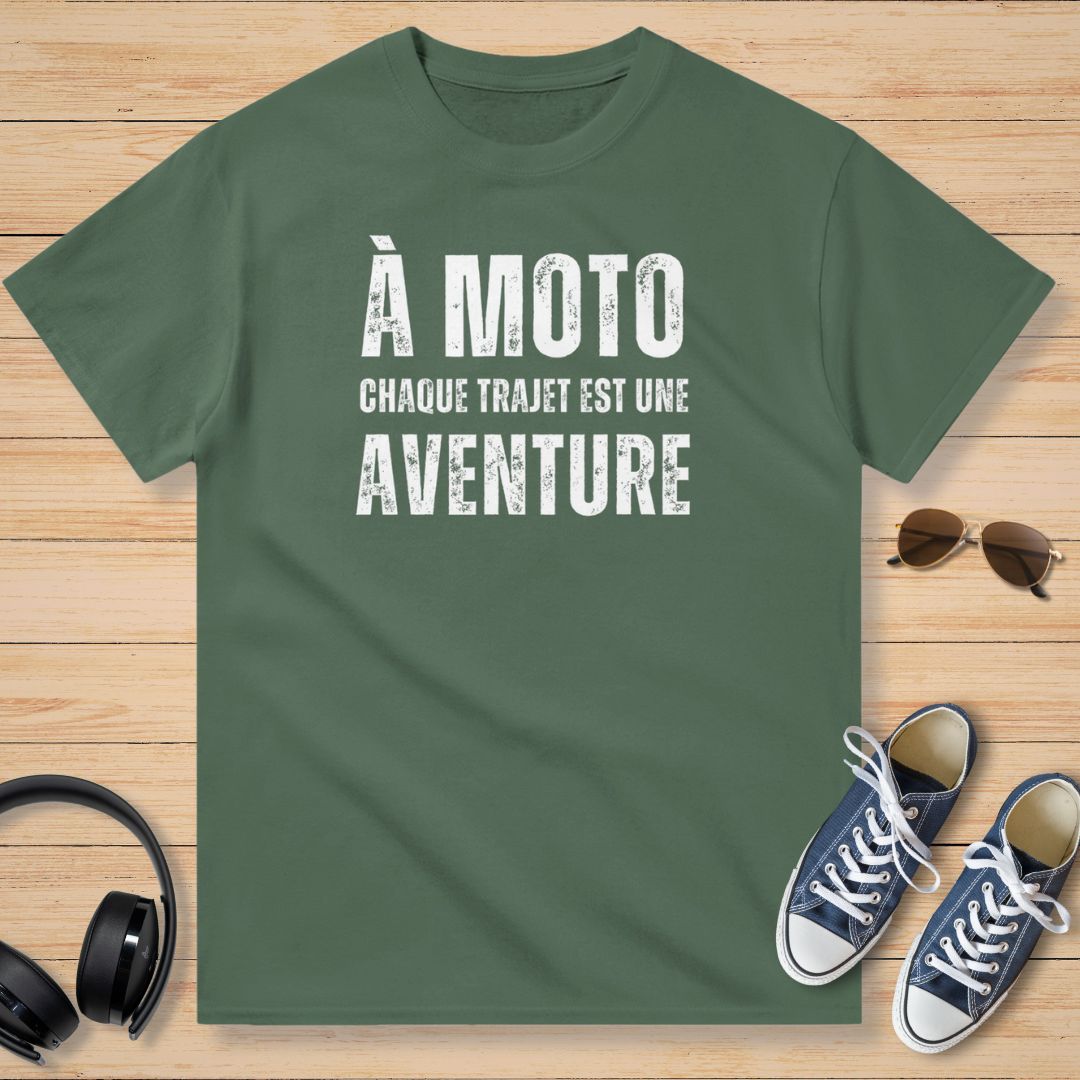 On a Motorcycle Every Ride Is An Adventure T-Shirt