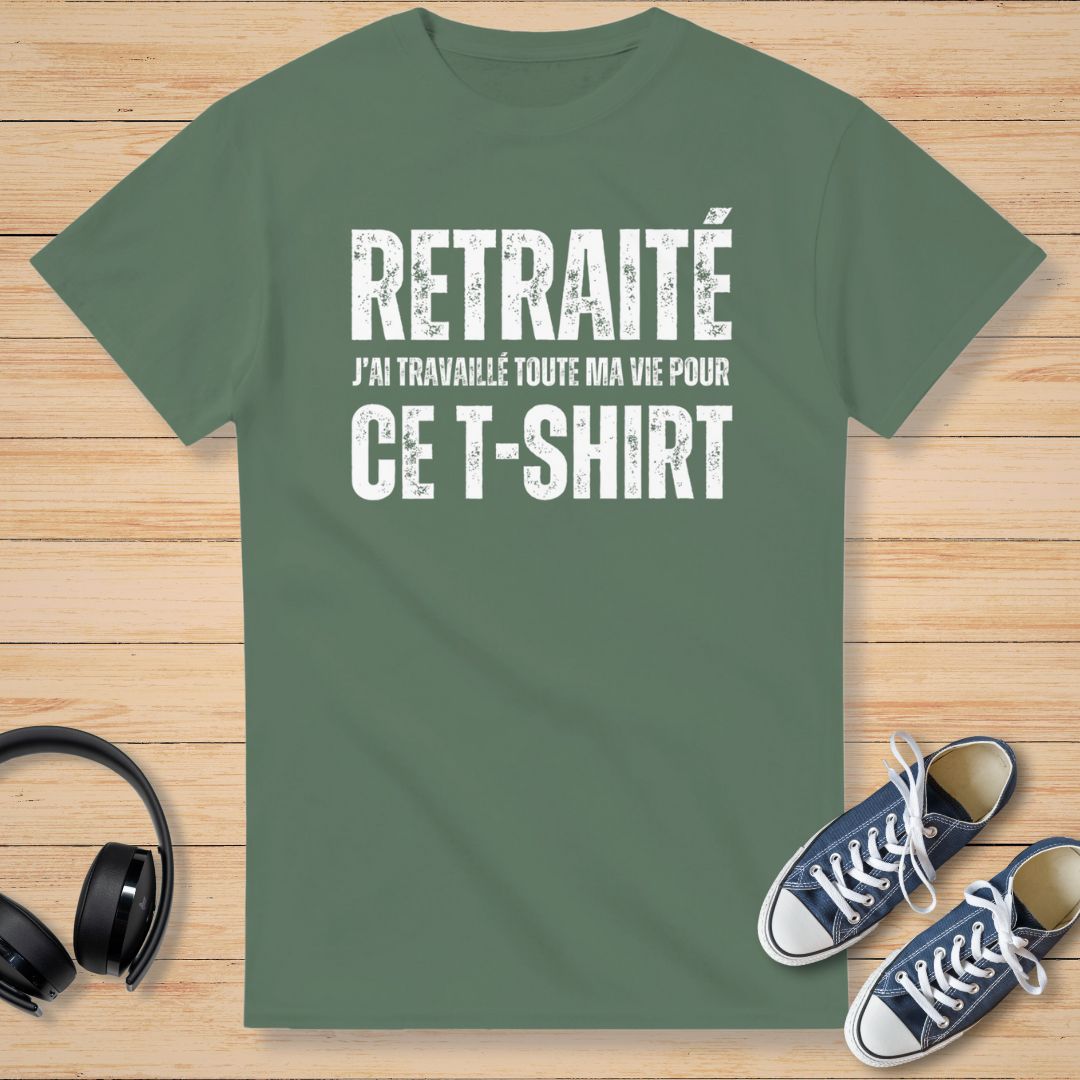 Toute Ma Vie T-Shirt Vert militaire