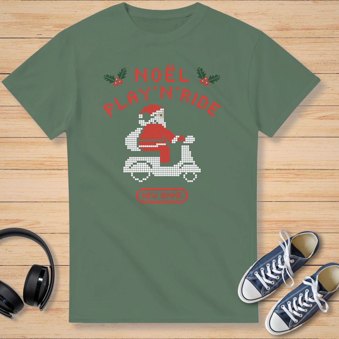 Noël Play 'N' Ride T-Shirt Vert militaire