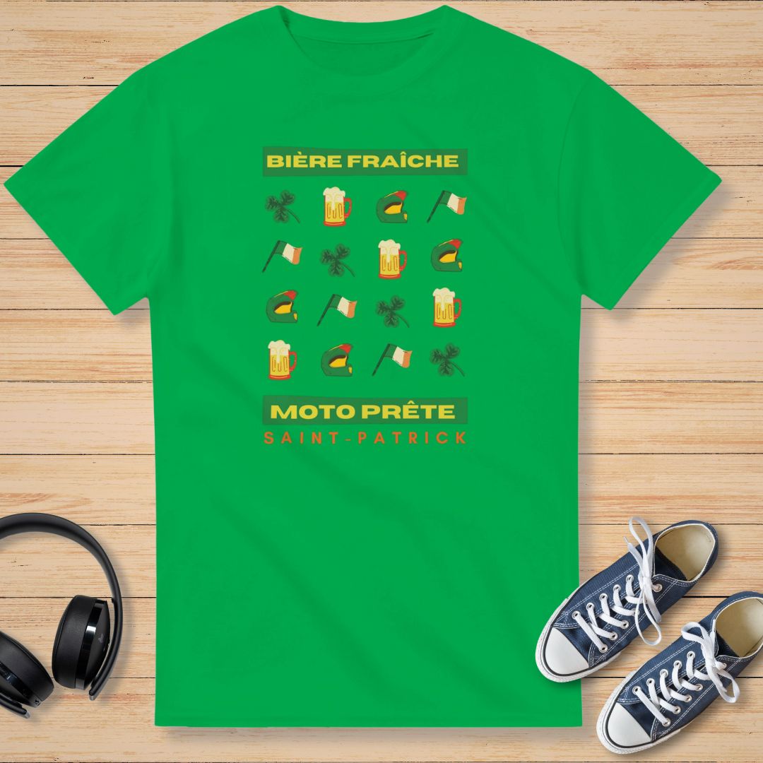 Saint-Patrick Bière T-Shirt Irish Green