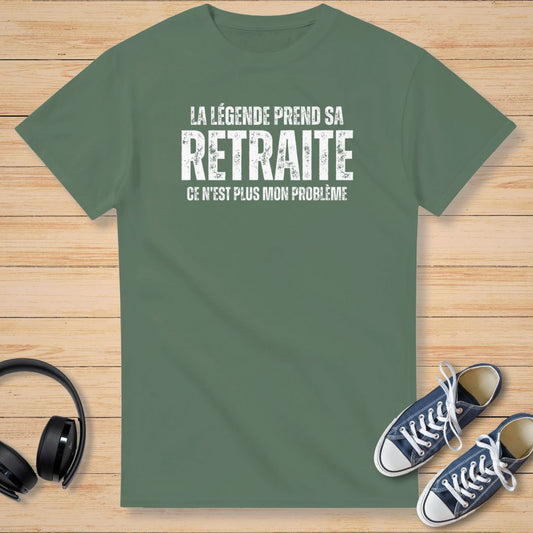 Sa Retraite T-Shirt Vert militaire