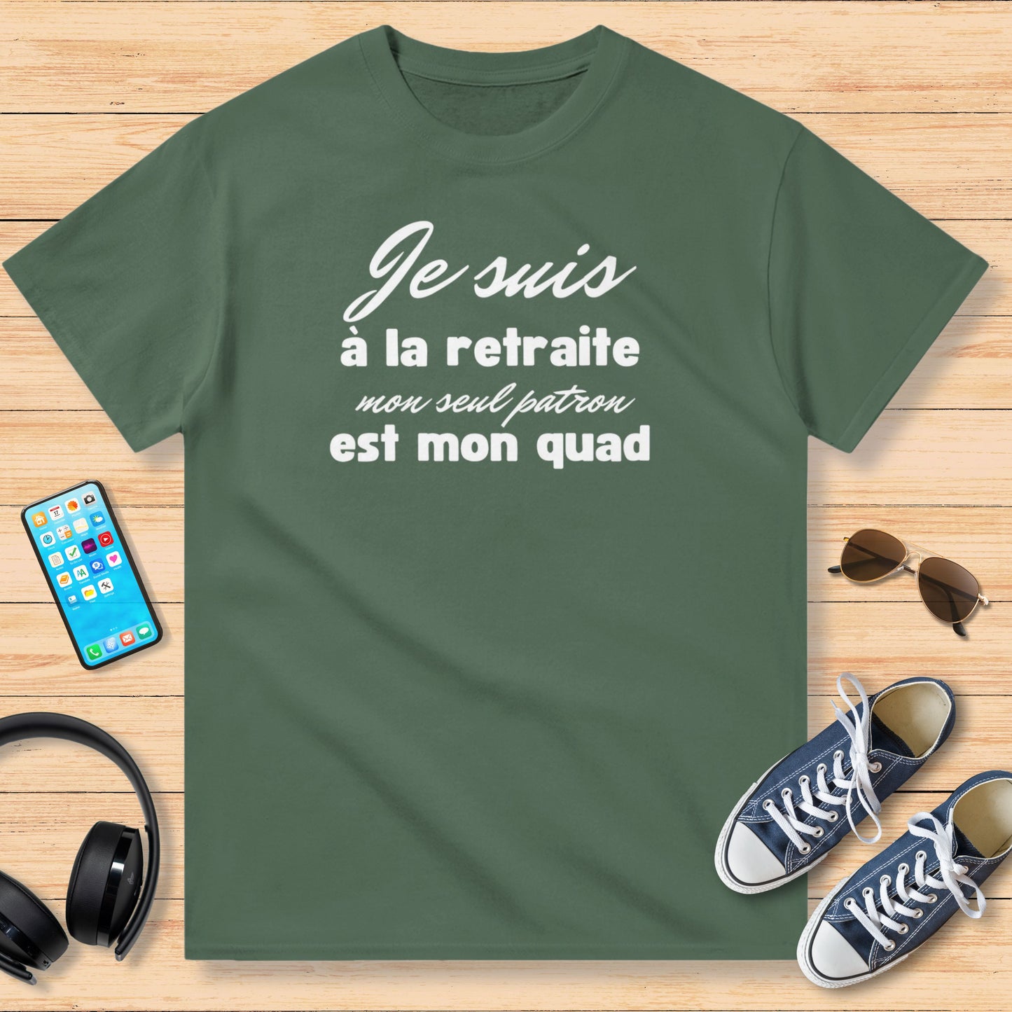 Je Suis à La Retraite Mon Seul Patron Est Mon Quad T-Shirt