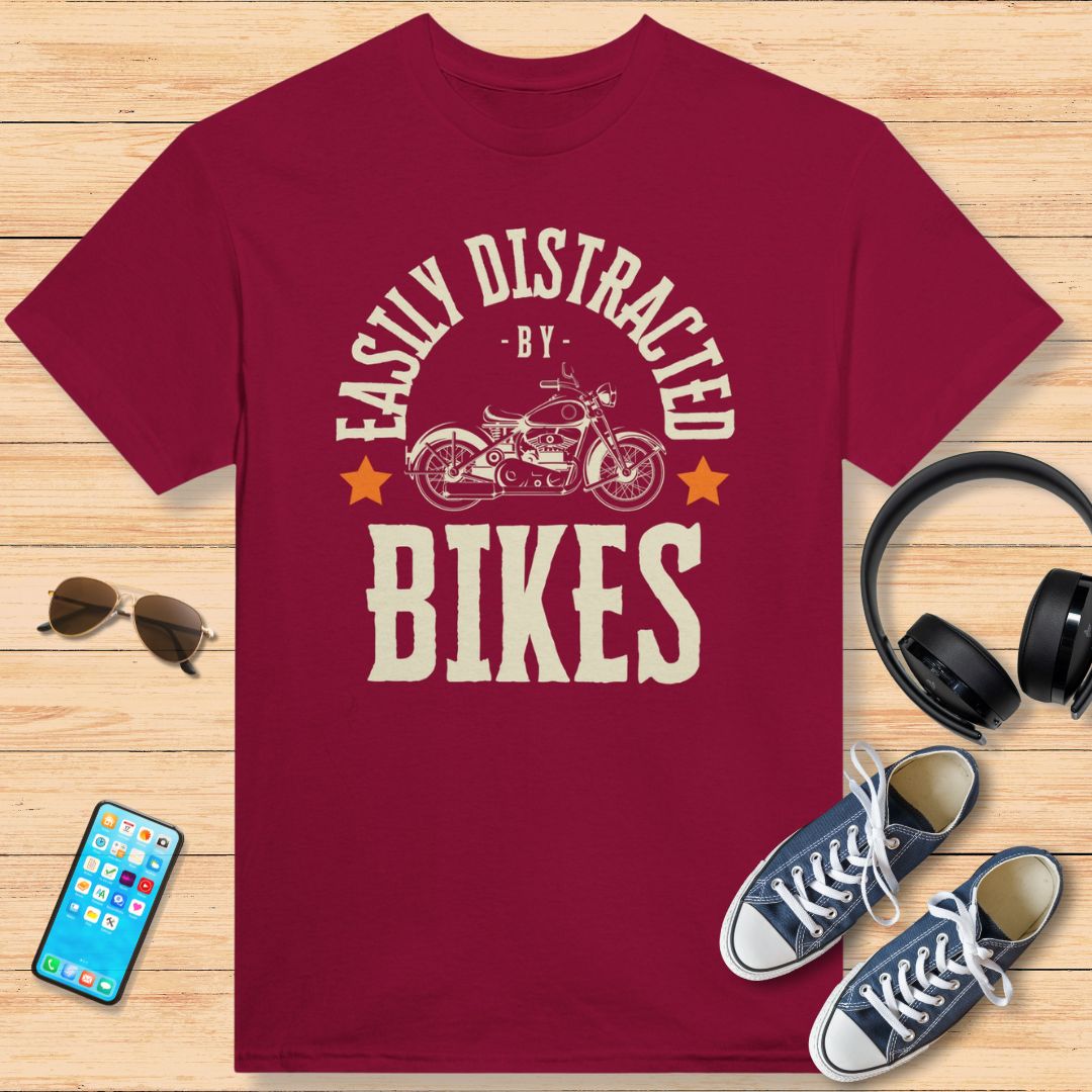 Easily Distracted by Bikes T-Shirt