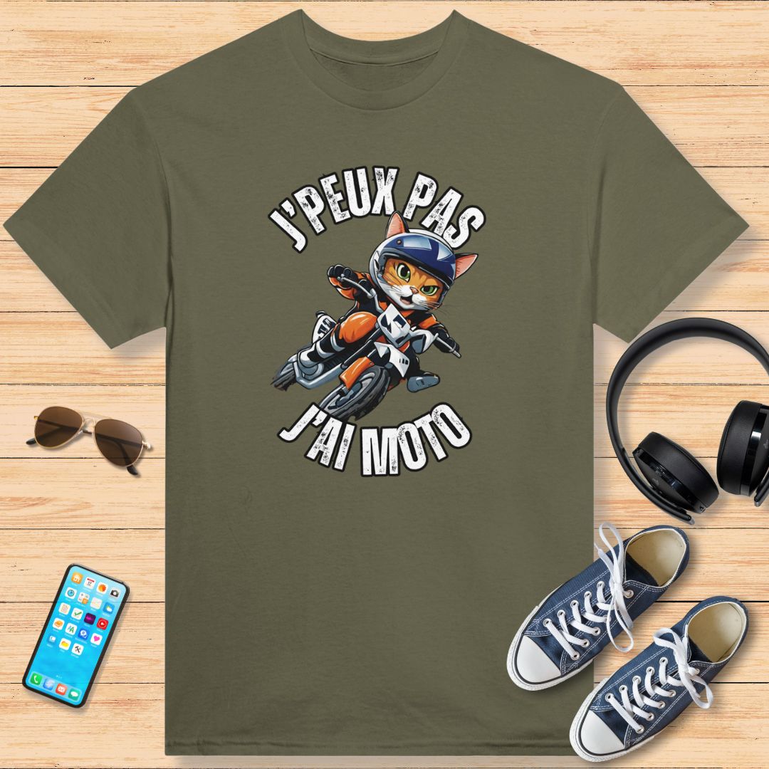 I Can't I Have Motorcycle T-shirt