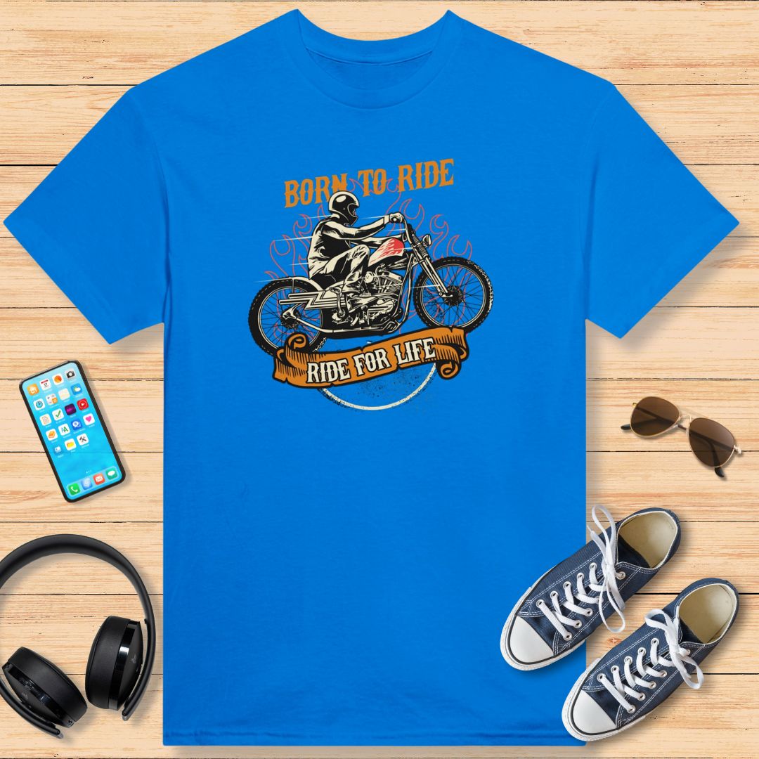 Born to Ride Orange T-Shirt