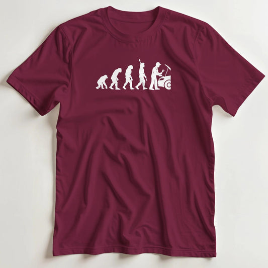 T-shirt en coupe unisexe et 100% coton en Bordeaux S imprimé avec un design Mécanicien T-Shirt .
