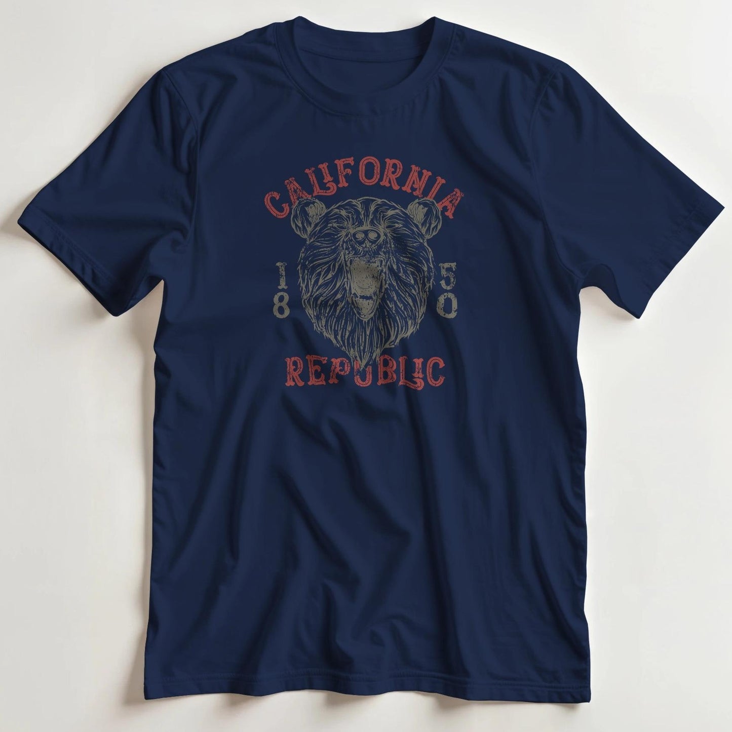 T-shirt en coupe unisexe et 100% coton en Marine M imprimé avec un design California T-Shirt .