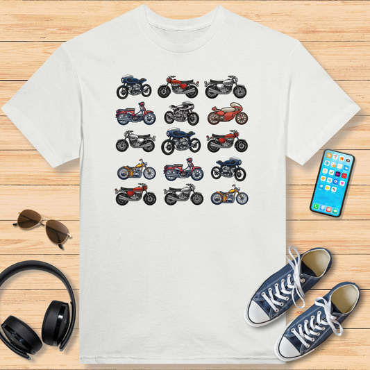 Motorcycle Grid T-Shirt