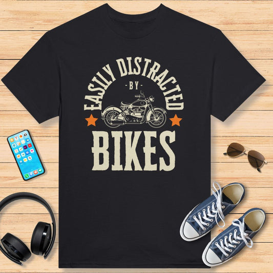 Easily Distracted by Bikes T-Shirt