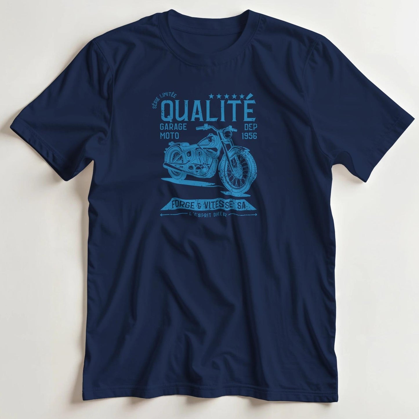T-shirt en coupe unisexe et 100% coton en Marine 2XL imprimé avec un design Forge T-Shirt .