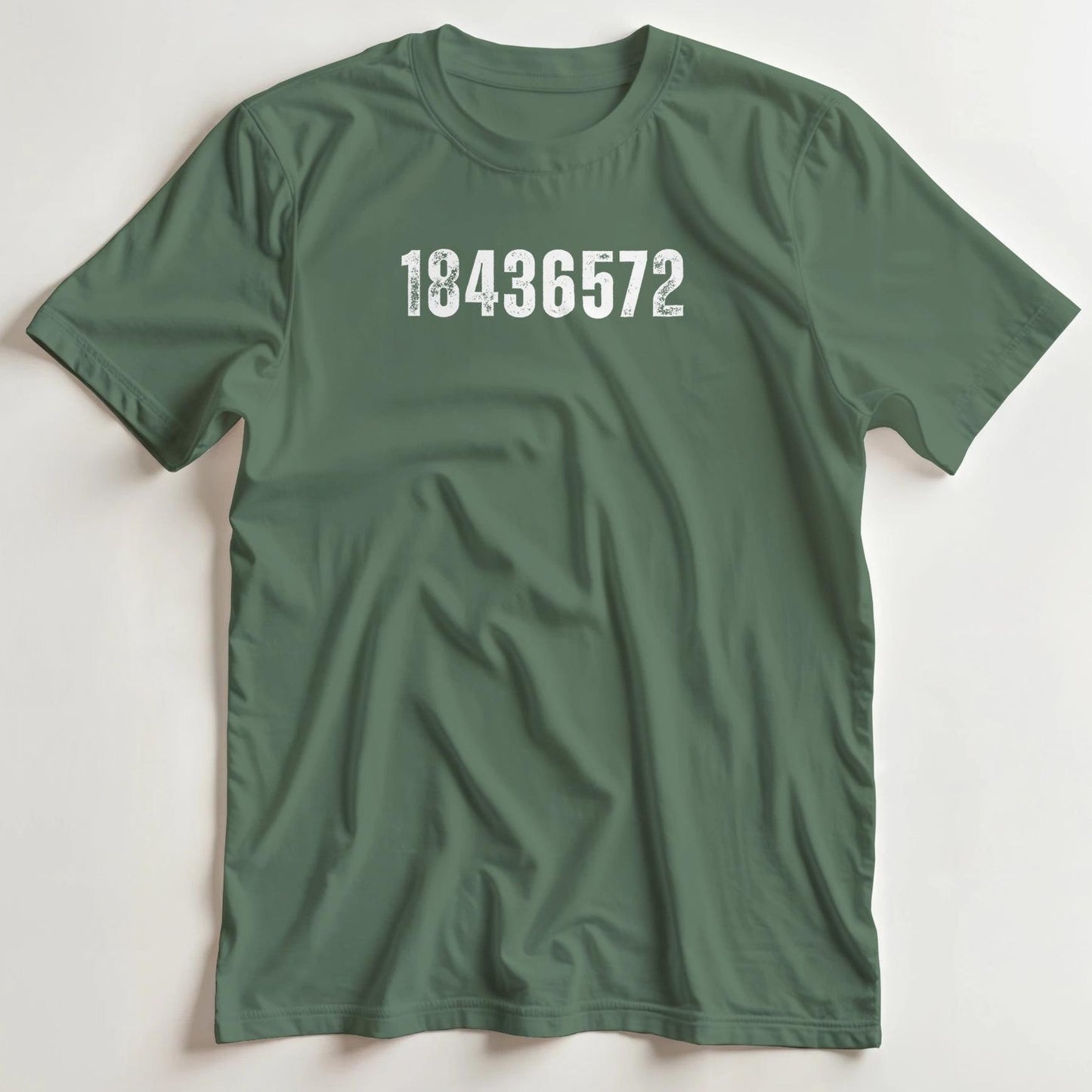 T-shirt en coupe unisexe et 100% coton en Vert Mil. 2XL imprimé avec un design 18436572 T-Shirt .