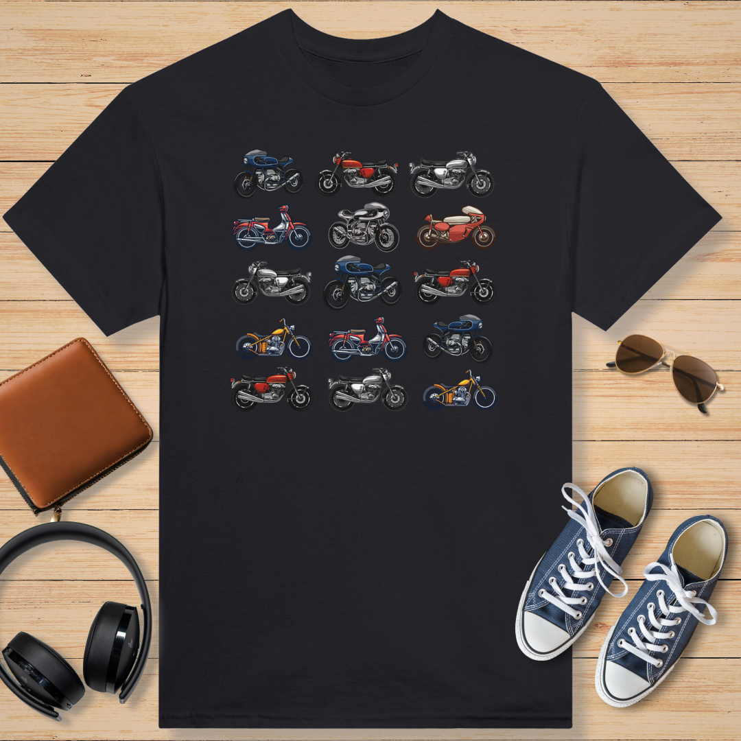 Motorcycle Grid T-Shirt