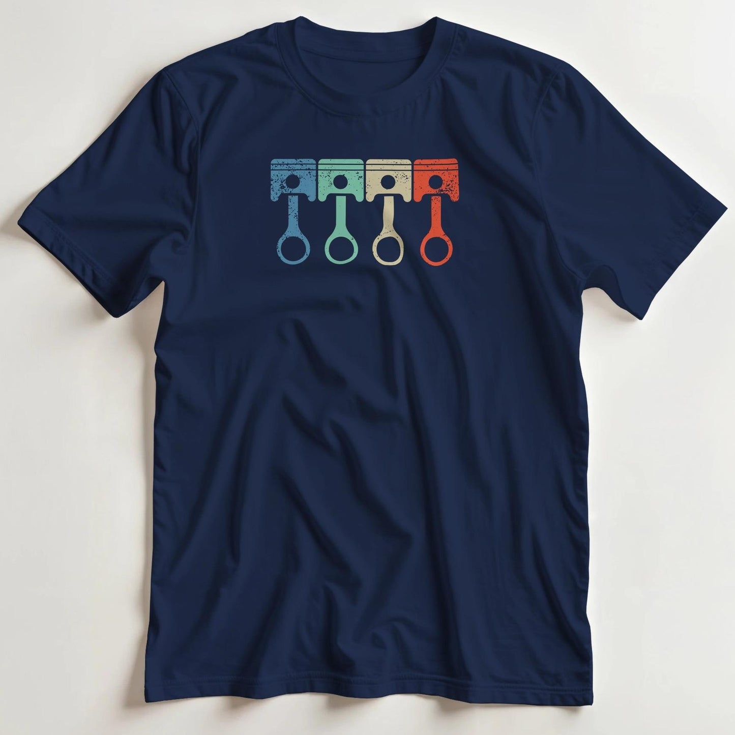 T-shirt en coupe unisexe et 100% coton en Marine S imprimé avec un design Pistons T-Shirt .
