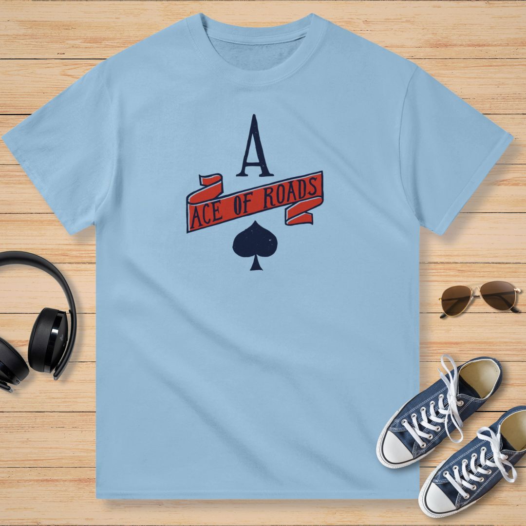 Ace of Roads T-Shirt Light Blue