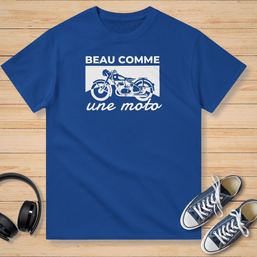 Beau Comme Une Moto T-Shirt Royal