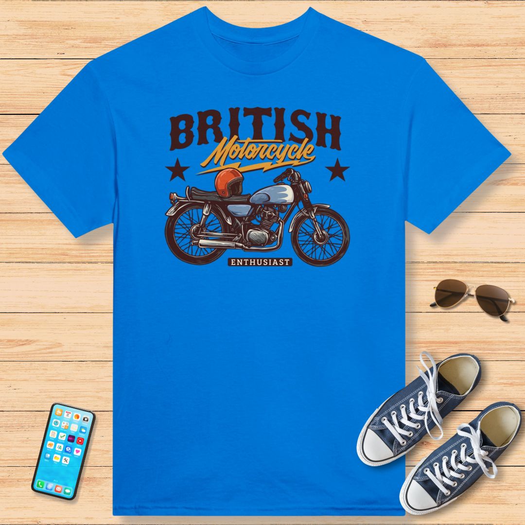 British Motorcycle T-Shirt Royal