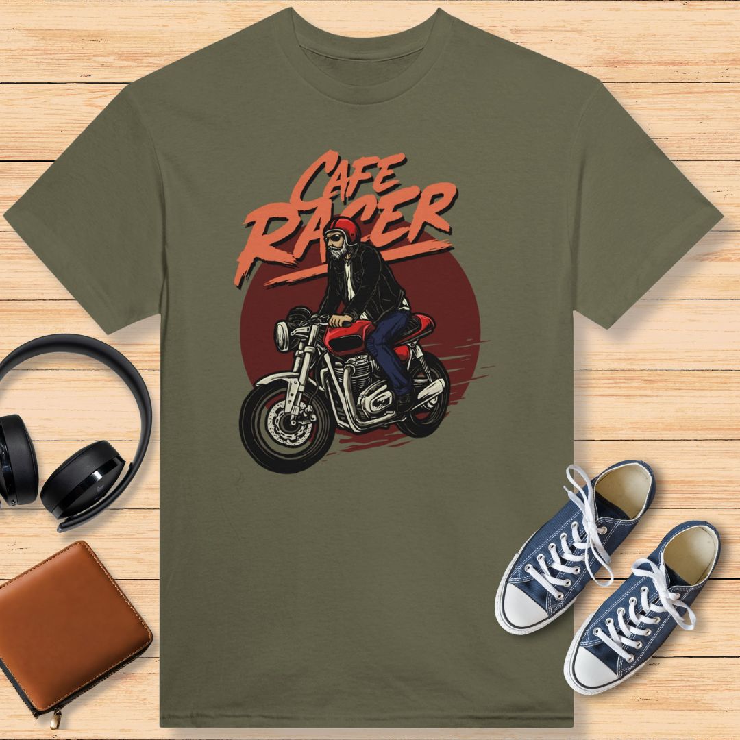 Cafe Racer T-Shirt Military Green