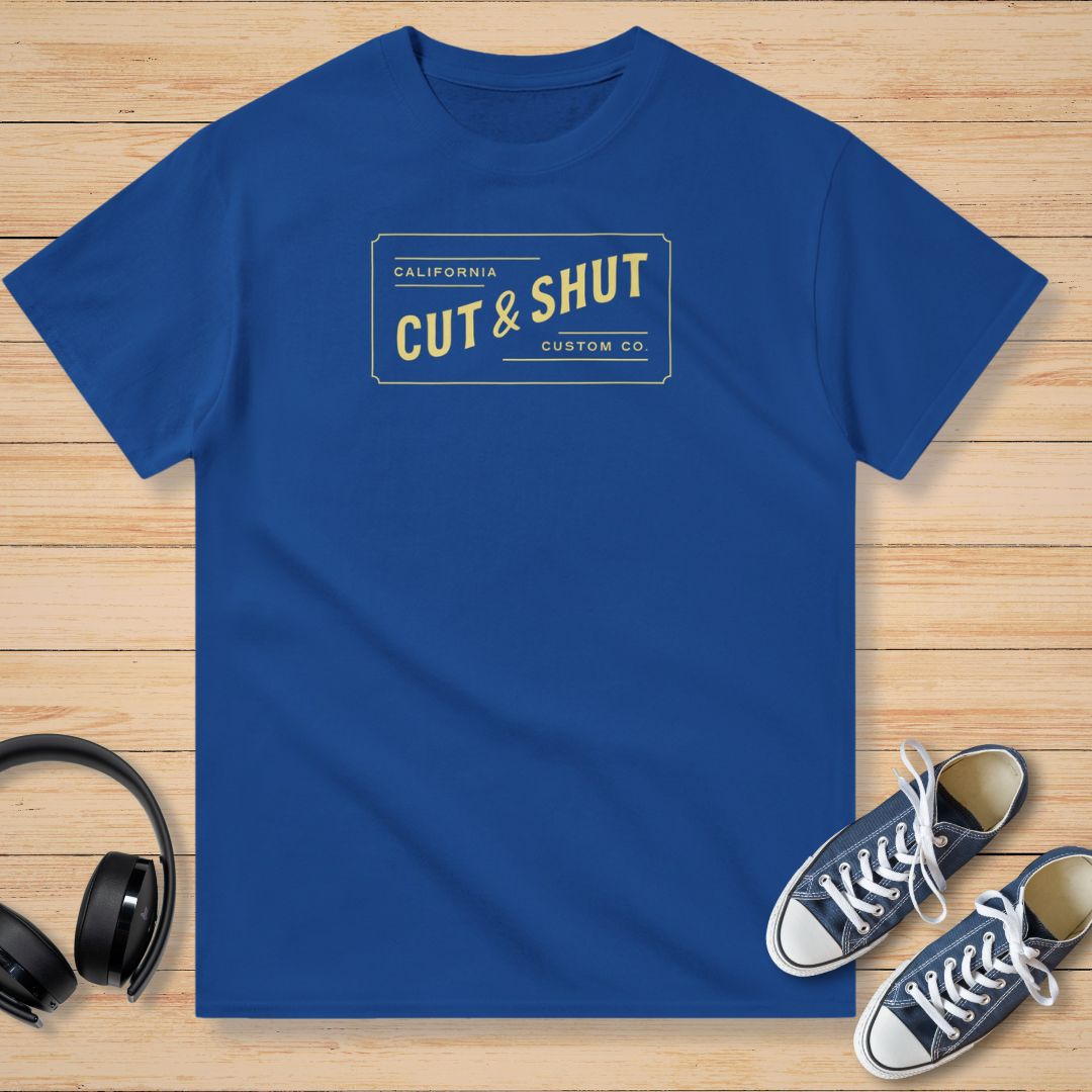 California Cut and Shut T-Shirt Royal