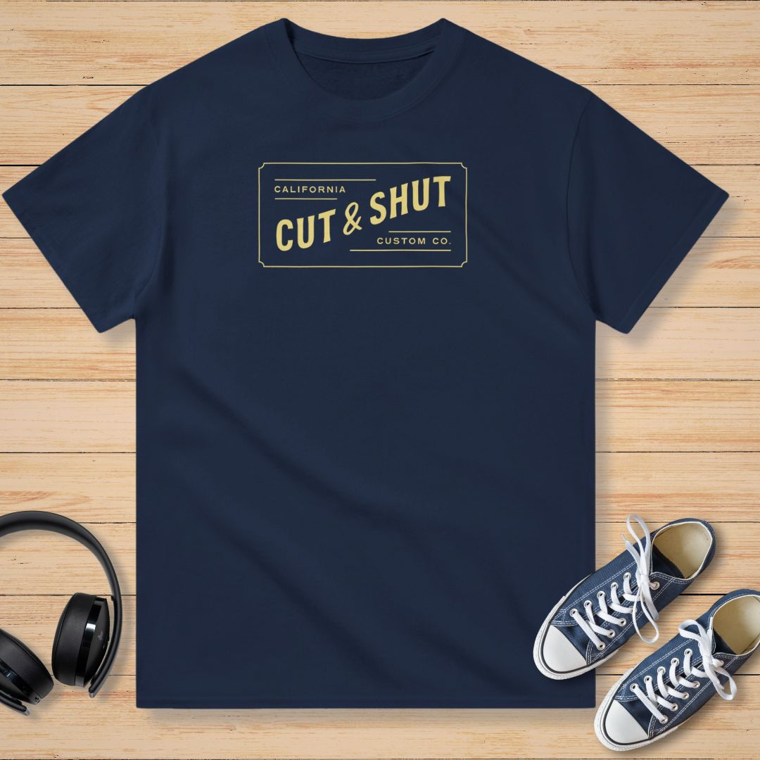 California Cut and Shut T-Shirt Marine