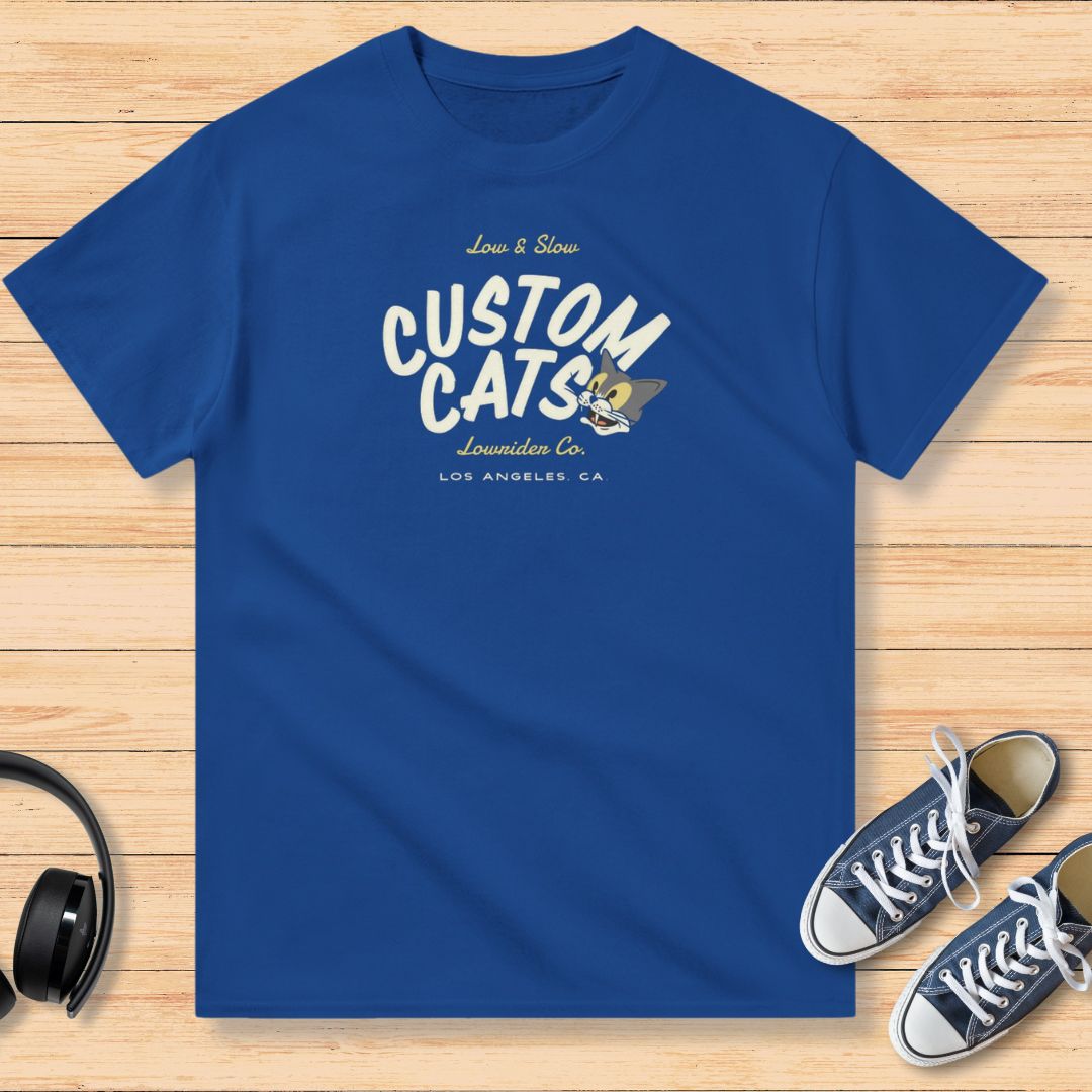 Custom Cats Lowrider T-Shirt Royal