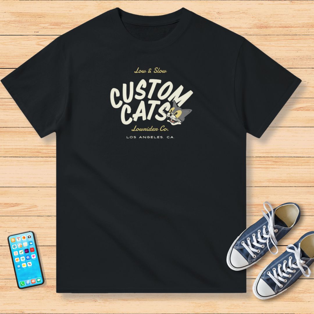 Custom Cats Lowrider T-Shirt Noir