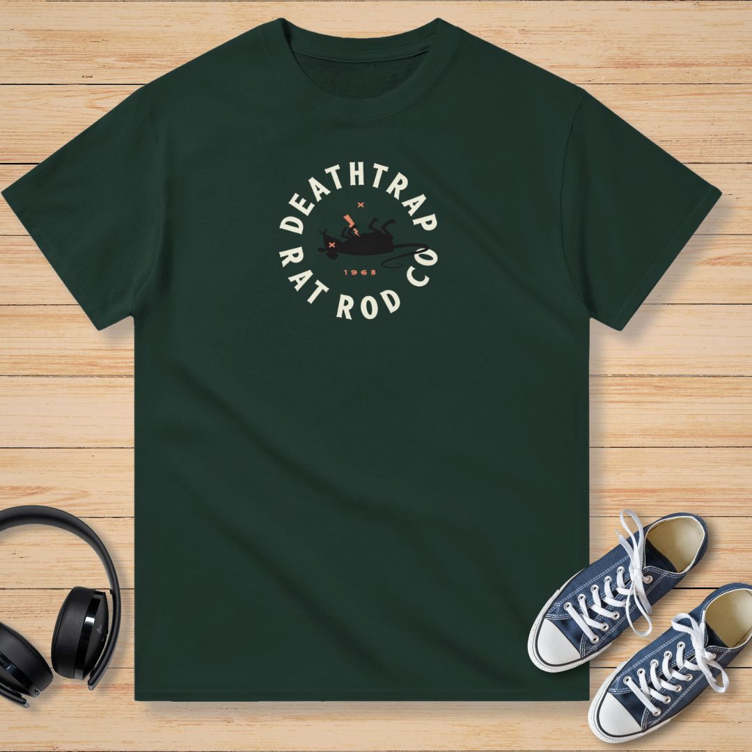 Deathtrap Rat Rod T-Shirt Forest Green