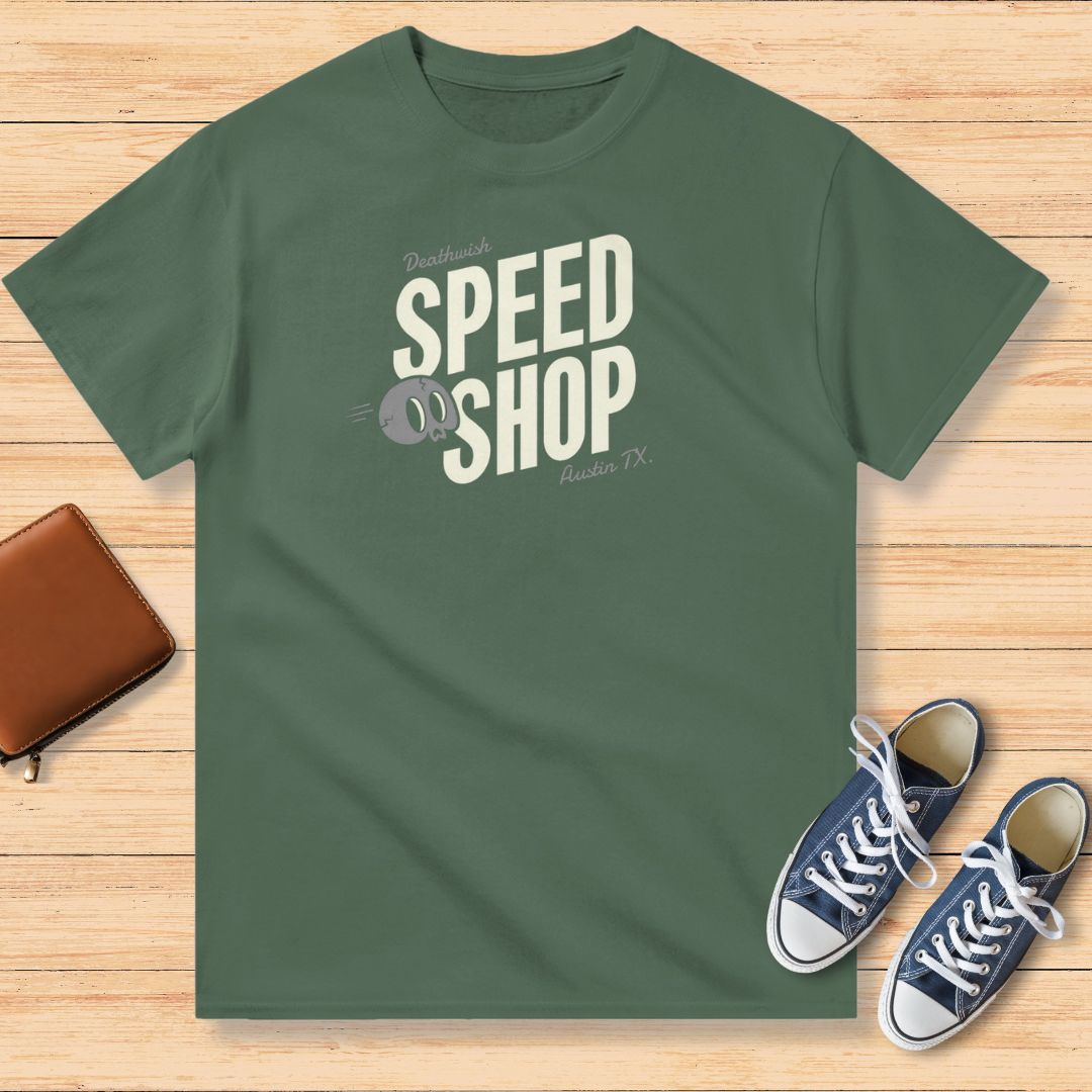 Deathwish Speed Shop T-Shirt Vert militaire