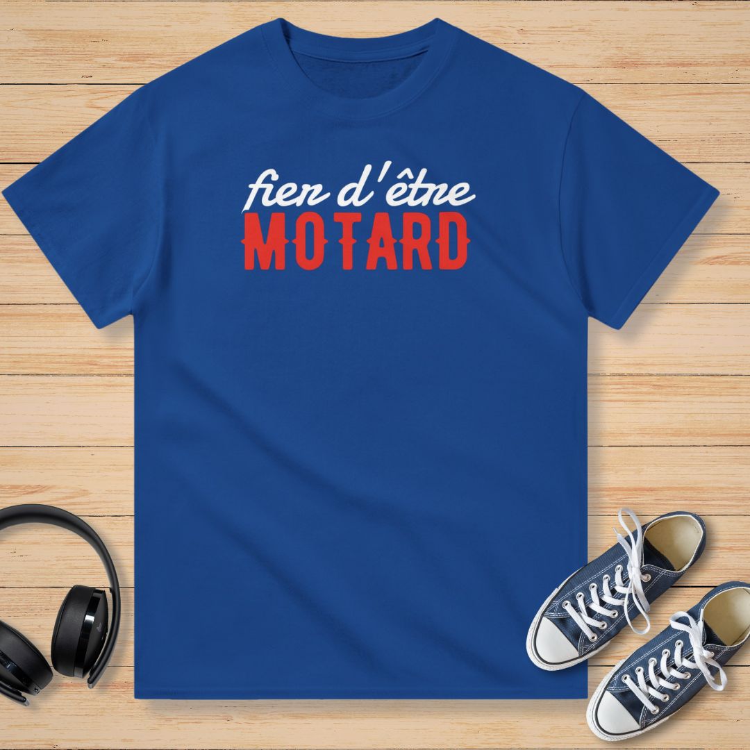 Fier d'être Motard T-Shirt Royal