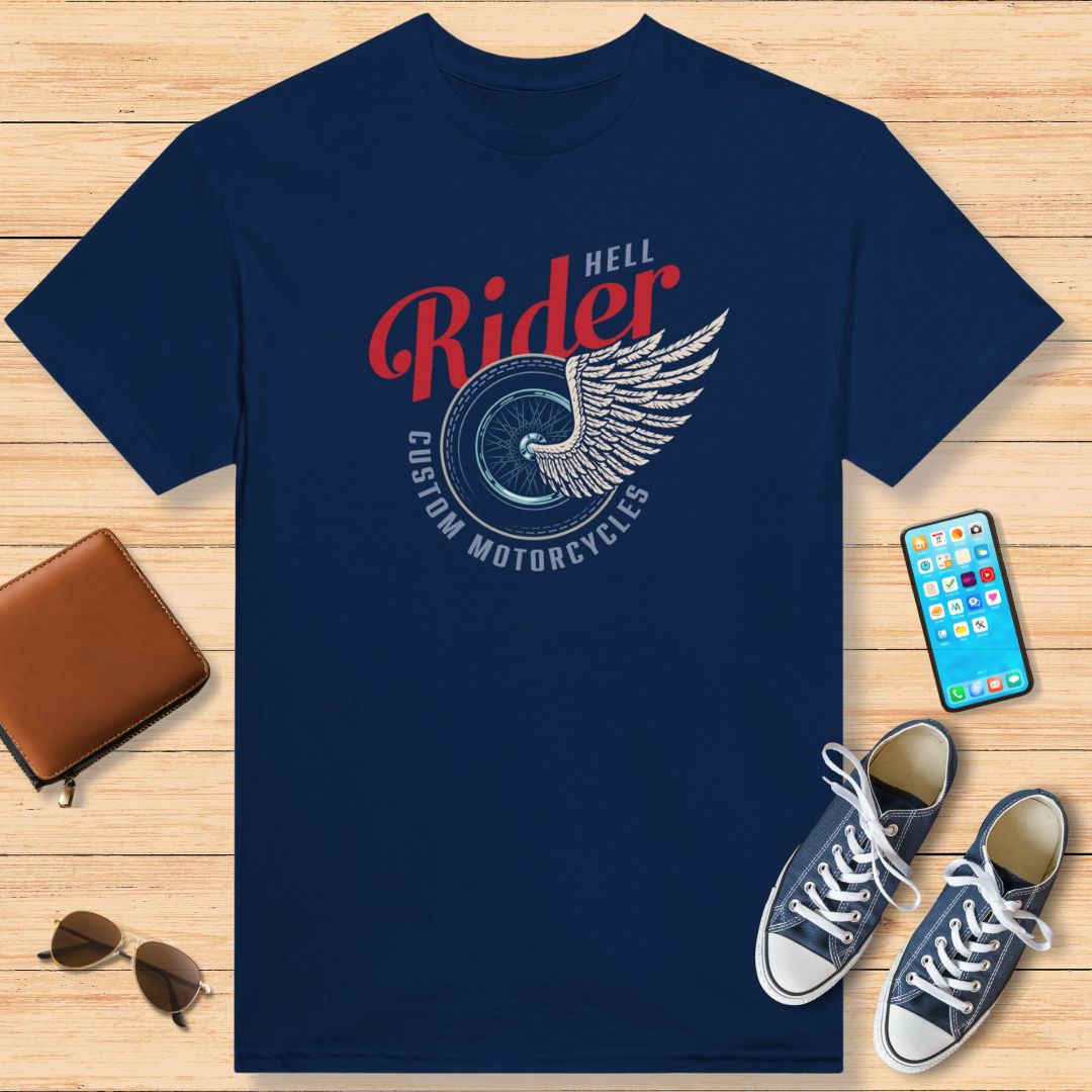 Hell Rider Custom T-Shirt Navy